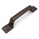 Ручка дверная скоба РС-100-4 коричневый глянец (материал ЦАМ)