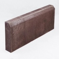 Бордюр песчано-полимерный 495х195х55 коричневый