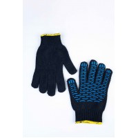 Перчатки двойные ХБ Зима черные