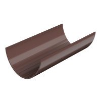 ПВХ Желоб полукруглый D-125мм 3м коричневый